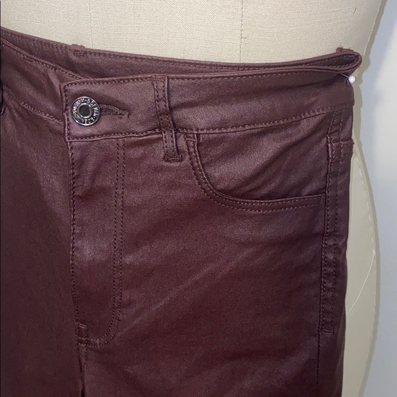 High Waisted Waxed Denim Jean - Picture 5 of 7